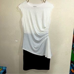 NEW EnFocus Studio Women’s 6 Black and white dress